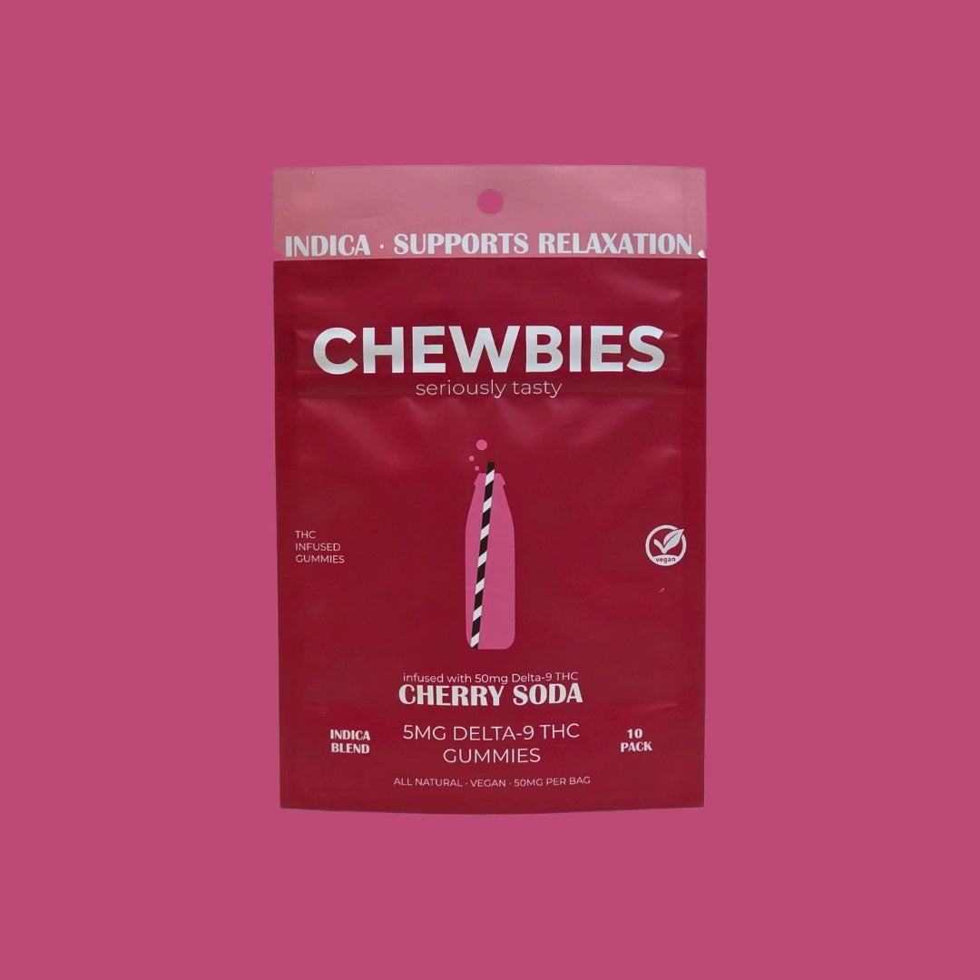 LOW DOSE CHEWBIES- CHERRY SODA- INDICA 5MG