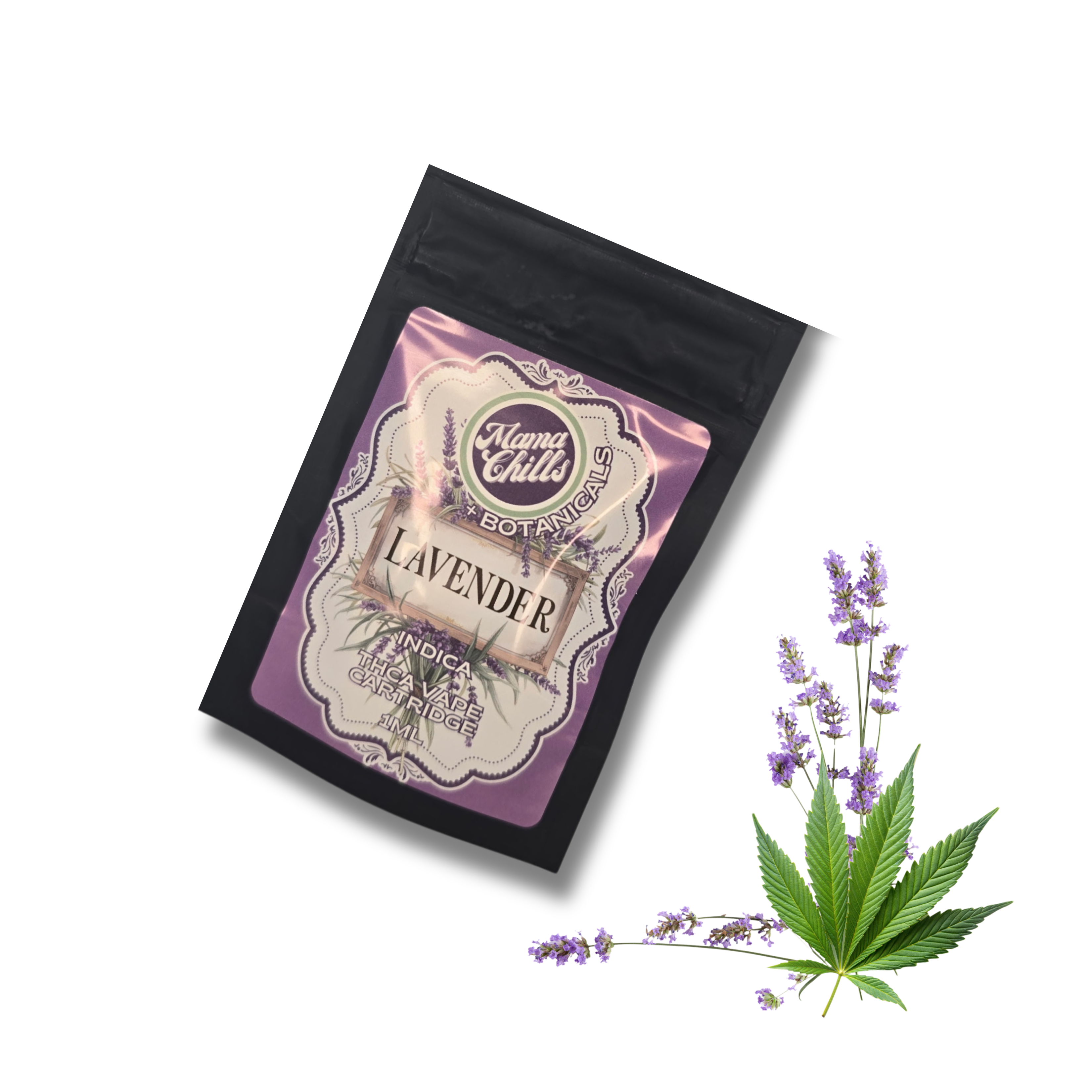 MAMA CHILLS + BOTANICALS THC & LAVENDER 1ML CART