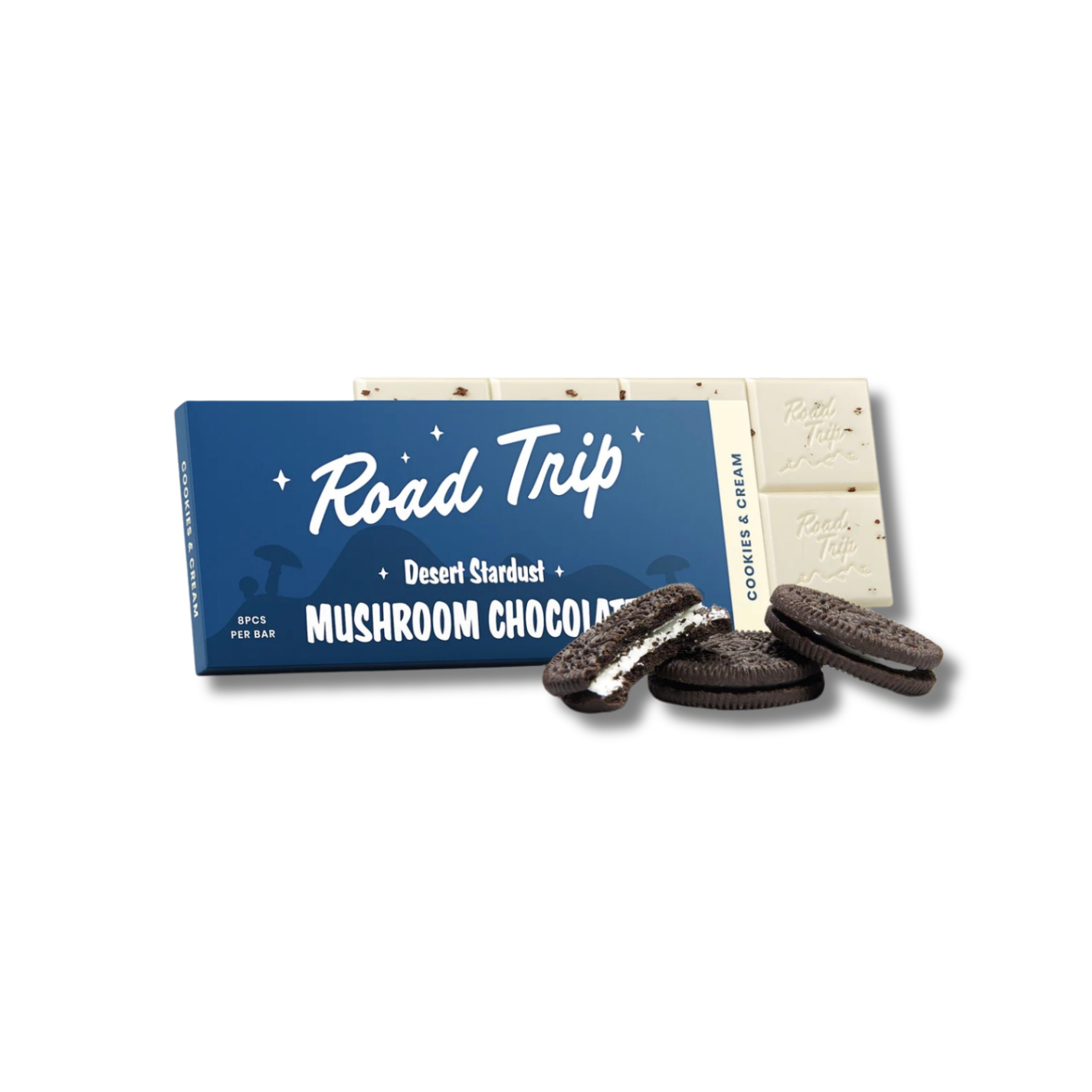 ROAD TRIP MUSHROOM COOKIES & CREAM BAR