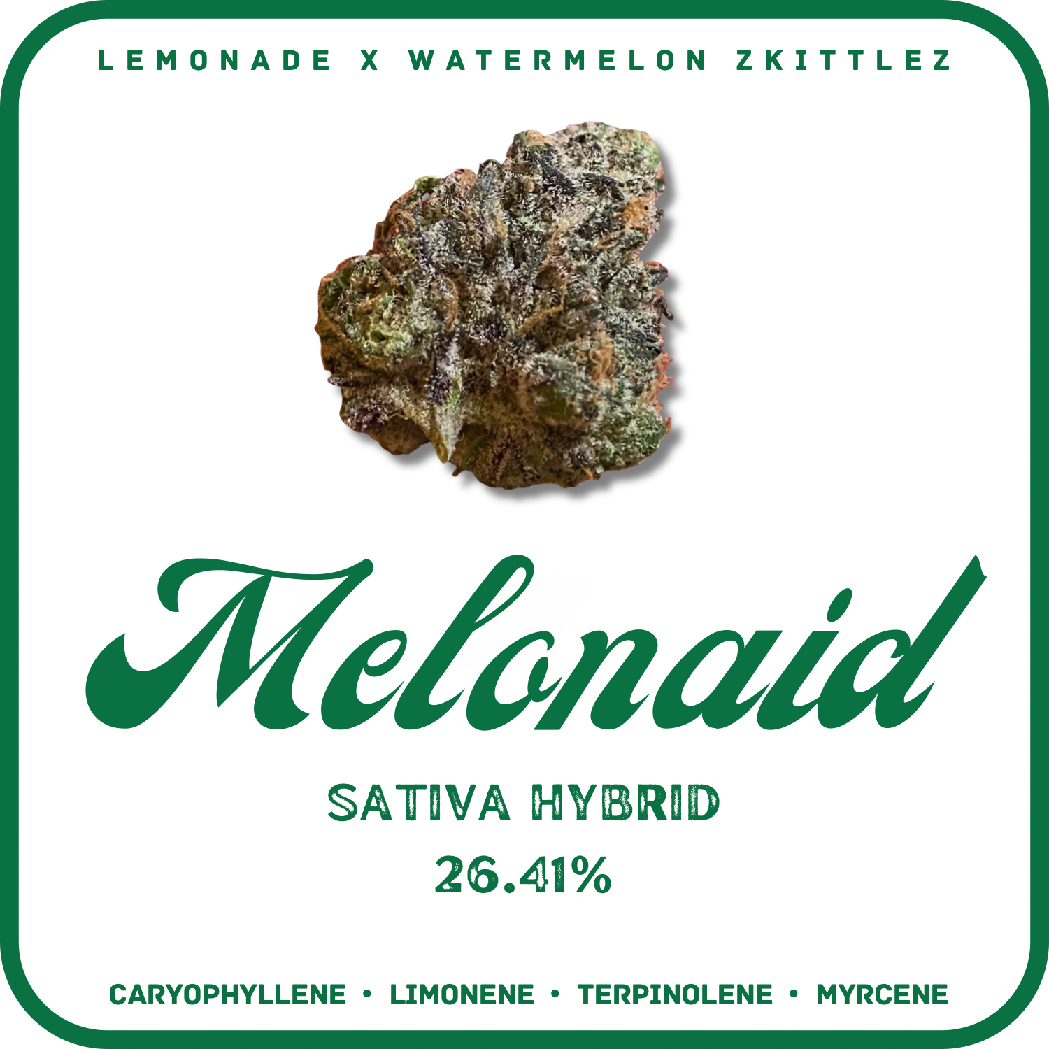 MELONAID FLOWER- SATIVA HYBRID 26.41%