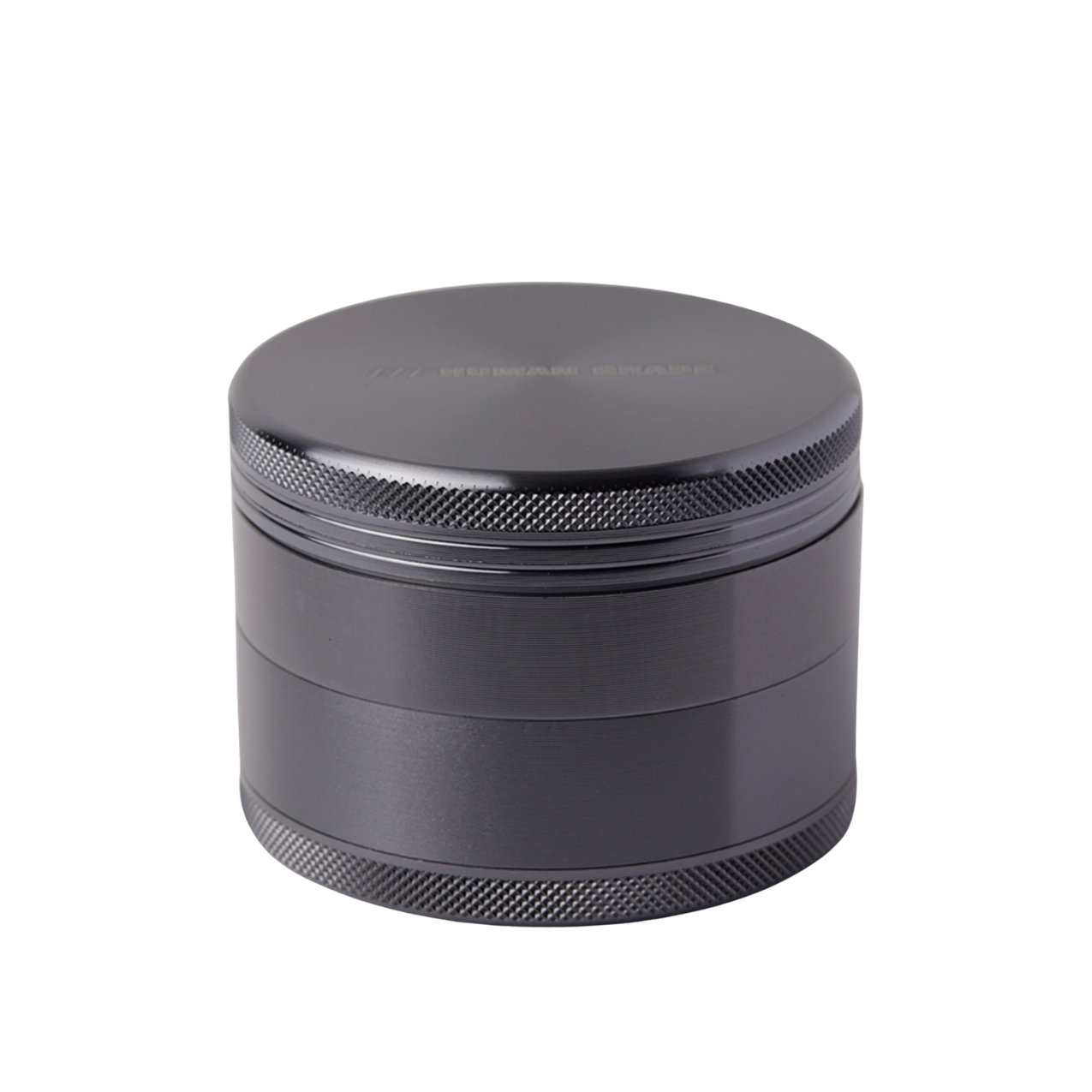 LARGE ALUMINUM 2.5” GRINDER- 63MM- 4 PIECE- GUNMETAL