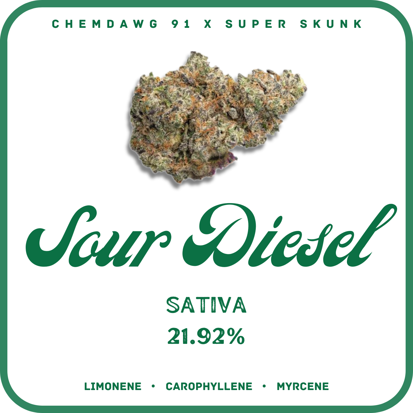 SOUR DIESEL FLOWER - SATIVA 21.92%