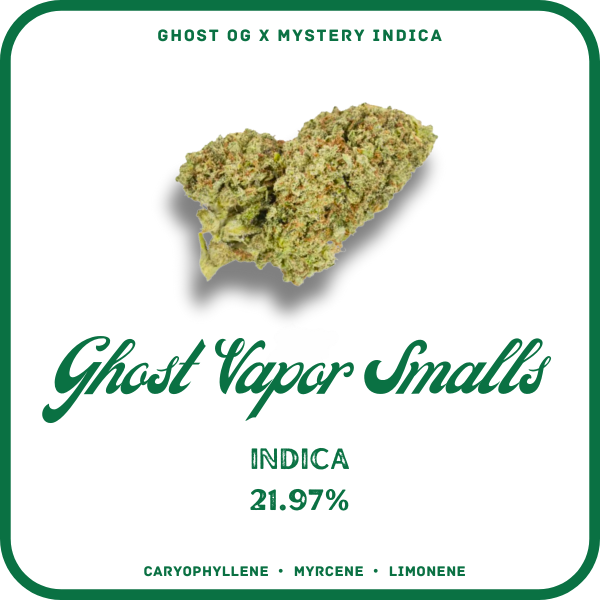 GHOST VAPOR SMALLS FLOWER- INDICA 21.97