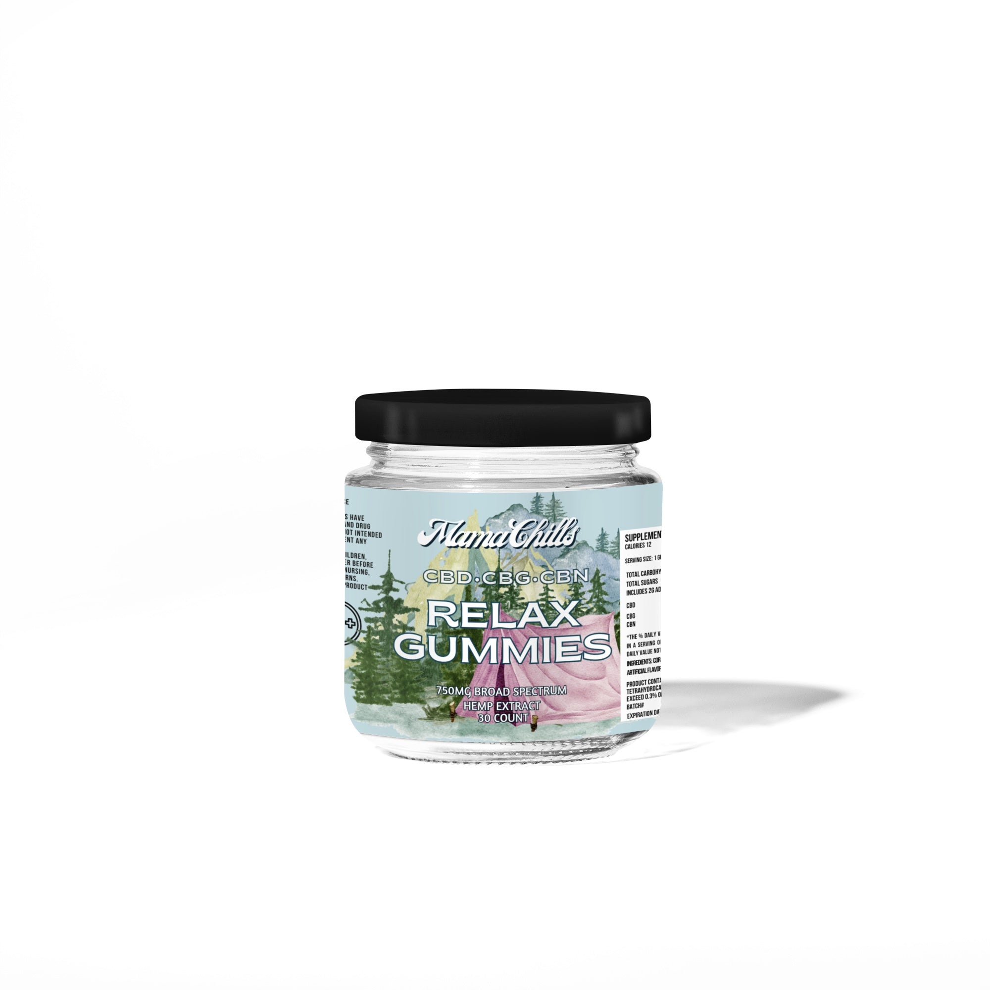 MAMA CHILLS RELAX GUMMIES- CBD CBG CBN- 30 COUNT