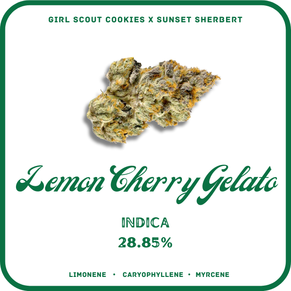 LEMON CHERRY GELATO FLOWER- HYBRID 22.68%