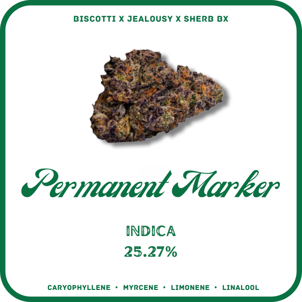 PERMANENT MARKER FLOWER- INDICA 25.27%