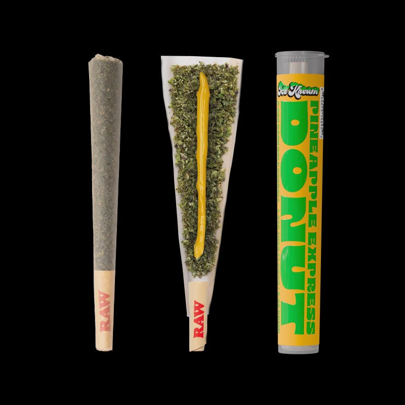 PINEAPPLE EXPRESS DONUT- 2.25G SATIVA HASH HOLE PRE-ROLL - 1.75G THCA/ .5G ROSIN