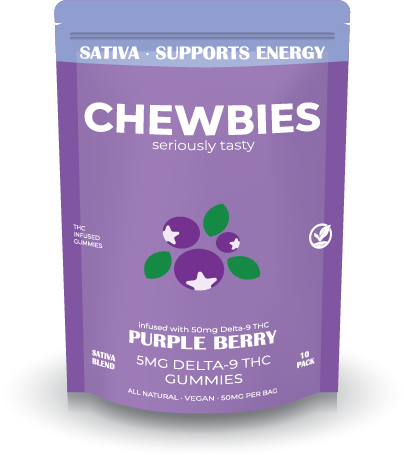 5MG LOW DOSE GUMMIES- SATIVA- PURPLE BERRY- 10 COUNT