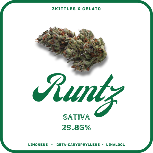 RUNTZ FLOWER- SATIVA 29.86%