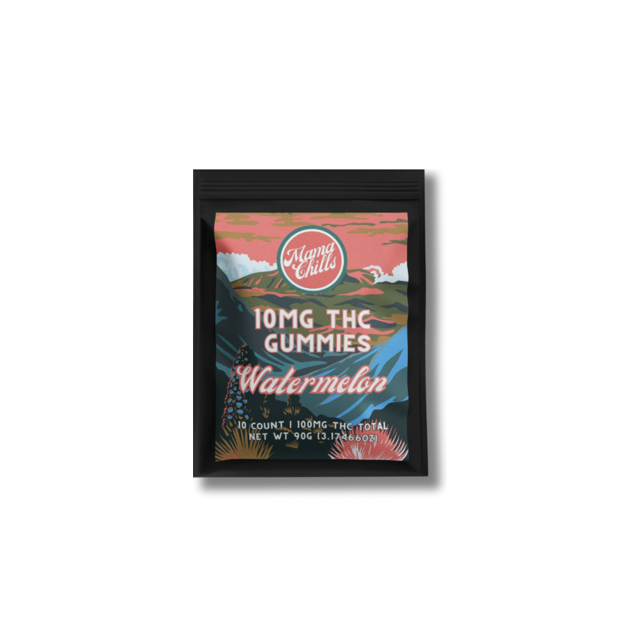 MAMA CHILLS 10MG WATERMELON GUMMIES- 10 COUNT